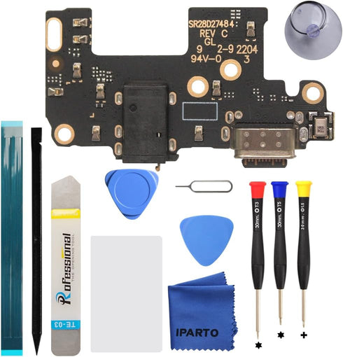 Charging Port Replacement Kit for Motorola Moto G Stylus 5G 2022, USB Flex Dock Connector Replacement with Tools