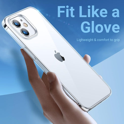 TORRAS Crystal Clear Case for iPhone 12 Mini, Slim Durable Soft Silicone, Long Lasting Clarity, 5.4 inch 2020