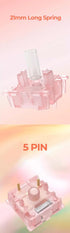 KPREPUBLIC Outemu Silent Peach V3 Switch, Silent Lemon V3 Switch Linear Tactile Lime for Mechanical Keyboard
