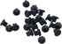 25 pcs Rubber Dust Plugs Caps for 3.5 mm Headphone Jack, Small Protector Covers for Mobile Phone, Laptop, Black