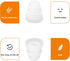 uxcell Soft Silicone Earbud Tips, 10pcs Noise-Reducing Eartips, 5mm Inner Hole, Clear, Fit Most In-Ear Headphones