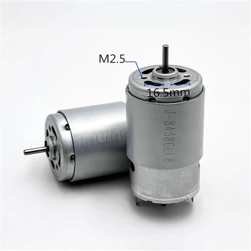 AYEXNSW RS-395-2656 395 2.3mm 12V 14.4V 18V 24V 13500RPM 28mm 1Pcs Mini Motor Dual Shaft DC Mini Electric Motor DIY