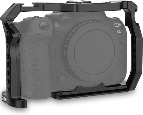 Leftfoto Camera Full Cage for Canon R5 R6 Mirrorless,Extension Mount Microphone Fill Light