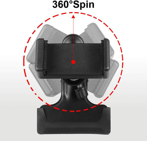 Mr.Power Guitar Bass Head Phone Holder, Live Broadcast Bracket Clip Compatible with iPhone and Samsung Smartphones