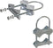 2 PCS Stainless Steel Antenna Mount Clamp U-Bolt Mounting Hardware for TV CB Ham Outside Antenna