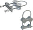 2 PCS Stainless Steel Antenna Mount Clamp U-Bolt Mounting Hardware for TV CB Ham Outside Antenna
