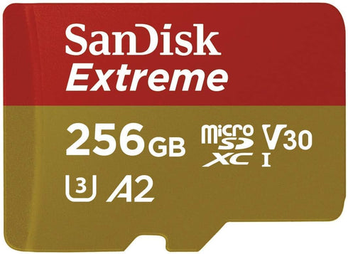 SanDisk Extreme 256GB MicroSD Card for Mavic Mini 2 DJI Drone, Class 10 4K UHD Bundle with Reader