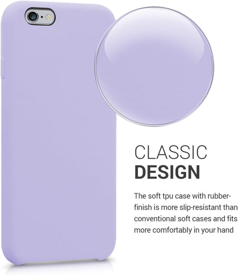 kwmobile Case for Apple iPhone 6 / 6S - TPU Silicone Phone Cover with Soft Finish, Lavender