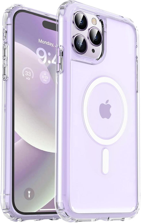 MOCCA Clear Case for iPhone 15 Pro Max, Slim Shockproof, Military Drop Protection, Non-Yellowing, MagSafe Compatible.