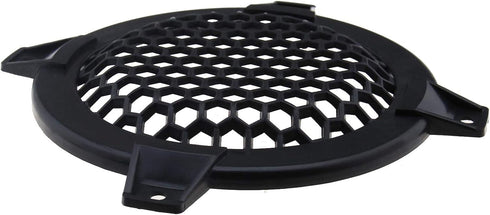 SING F LTD 4 Inch Black Circle Car Speaker Grill Cover - Pack of 4, Plastic Mesh Protective Case for Subwoofer