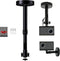 DAWASAPAT Ceiling Projector Mount Bracket Matte Black, 360 Rotation & 90 Tilt, Adjustable
