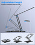 JCZT 360 (10-16") Adjustable Laptop Stand, Rotating Base Ergonomic Computer Stand, Foldable Laptop Stand for Desk
