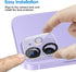 JETech 9H Tempered Glass Camera Lens Protector for iPhone 11 & 12 mini, HD Clear, Anti-Scratch, 3-Pack, Case Friendly.