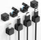 MoKo 8 Pack Magnetic Cable Clips, Desk Cord Organizer, Adhesive Cord Holder, Cable