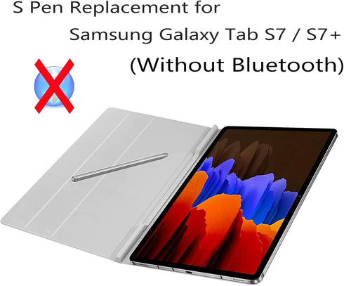 Galaxy Tab S7 S Pen Replacement Tab S7+ Stylus Pen for Samsung Galaxy Tab S7,Tab S7+, Tab S7 FE, Galaxy Tab S7 Pen Without Bluetooth+Tips/Nibs (Mystic Silver)