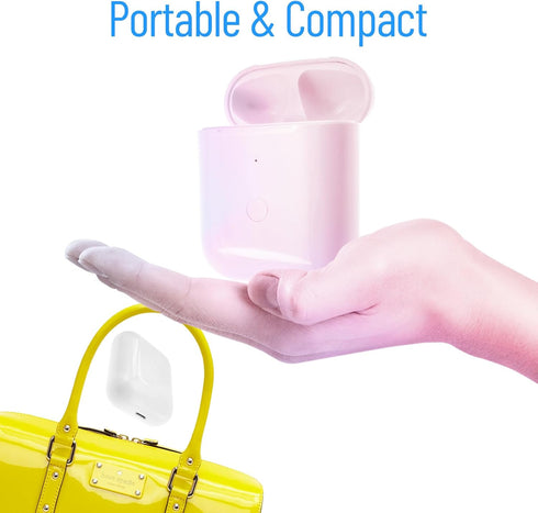 Wireless Charging Case Compatible with AirPods 1 & 2 Generation, Replacement Charger Case with Bluetooth Pairing