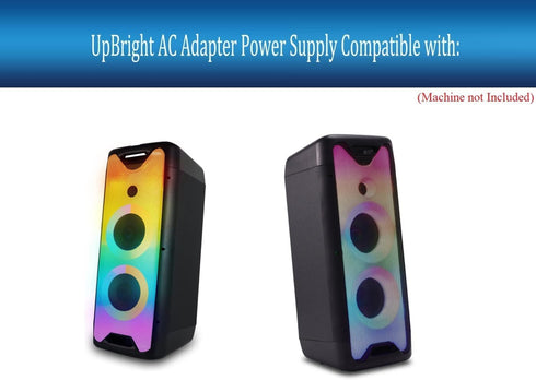 UpBright 18.5V AC/DC Adapter Compatible with Gemini Sound GLS Series GLS-550 GLS550 GLS-880 GLS-880 6.5" 8" Portable Bluetooth Party Speaker G.E.Z GPU481853000WDOO 3A Power Supply Cord Battery Charger