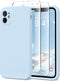 Light Blue iPhone 11 Case, Slim Shockproof, MagSafe Compatible, Full Camera Protection, Includes 2 Screen Protectors.