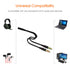 Maeline Headphone Splitter Adapter, 3.5mm Mic Cable for Computer, Headset 3.5mm Female to Dual Male