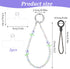 WJIAAA Colorful Crystal Phone Wrist Strap Beaded,Cell Phone Charm Chain with Tether Tab Hands-Free, Detachable Beaded