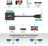 MT-VIKI HDMI to VGA Adapter, Gold-Plated Male to Female Converter, Compatible with Computer, Desktop, Laptop, Monitor,