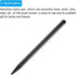 MECCANIXITY 5pcs 2 in 1 Phone Touch Screen Pen, Aluminum Alloy with Resistance Capacitive Tips (Universal, Black)