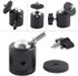 EXMAX 360 Degree Aluminum Alloy Body Rotating Swivel Mini Tripod Ball Head with 1/4" Screw Thread Base Mount for DSLR