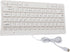 USB Wired Keyboard & Mouse Combo - Ultra-Thin Mini USB Mouse and Keyboard Combo (White)