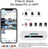 Sd Card Reader for iPhone iPad Camera,Dual Card Slot Memory Card Reader Supports SD and TF Card Trail Camera Viewer Sd Card Adapter Portable Micro Sd Card Reader No Application Required Plug and Play by SUNTRSI