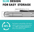 CLCKR iPhone 14 Pro Case with Phone Grip, Ultra-Thin Clear Black, Shockproof Phone Holder