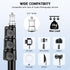 Victiv 6.56ft/200cm 360 4.4lb/2kg Light Stand for Photography, Adjustable Aluminum Tripod with Ball Head, Compact Light