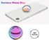 lenoup Kickstand,360 Rainbow Cell Phone Ring Stand Holder,Purple Multicolor Ring Grip Rotation Metal Finger Ring