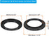 PATIKIL 40.5mm-52mm Metal Step Up Ring, 2 Pack Camera Lens Filter Adapter Ring Aluminum Filter Adapter Ring for Camera Lenses Hood, Black