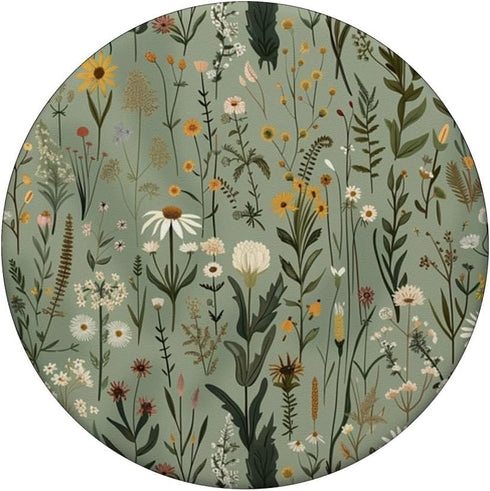Sage Green Wildflower Boho Botanical PopSockets Standard PopGrip