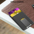 Card Holder for Back of Phone, MagSafe Magnetic Silicone Wallet Compatible with iPhone 15/14/13/12 Series (Midnight