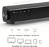 BenqBot 5.0 30W Portable Soundbar for TV/PC, Outdoor/Indoor Wired & Wireless Bluetooth Speaker with Remote Control