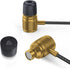 LUDOS Ultra Wired Earbuds, In-Ear Headphones with Microphone, Noise Isolating, Memory Foam for iPhone, Samsung, Gold