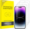 JETech 9H Tempered Glass Screen Protector for iPhone 14 Pro 6.1-Inch, HD Clear, Case-Friendly, 3-Pack. Full Coverage.