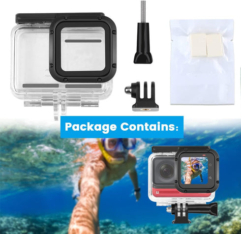 Dive Case for Insta360 ONE RS 4K Edition - Waterproof Housing Underwater Diving Shell 60M/196FT with Thumbscrew