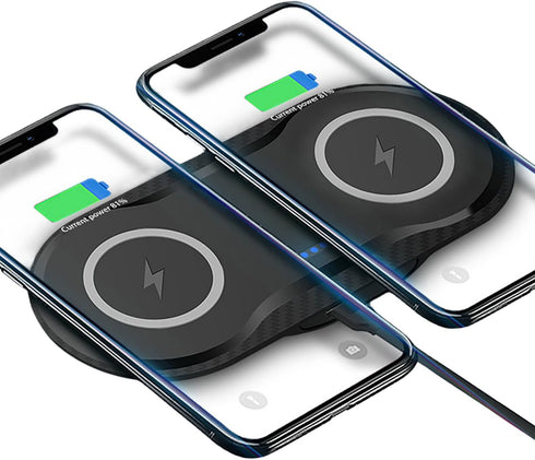 2 * 15W Dual Wireless Charger for Multiple Devices, 30W Fast Charging Pad for Apple iPhone, AirPods, Samsung, Google