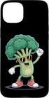 Dancing Broccoli Funny Vegetarians Humor Dancing Broccoli Veggie Fun Broccoli Case for iPhone 15 Plus