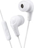 JVC Gumy Plus Earbuds with Mic and Remote - Silicone Ear Pieces, White