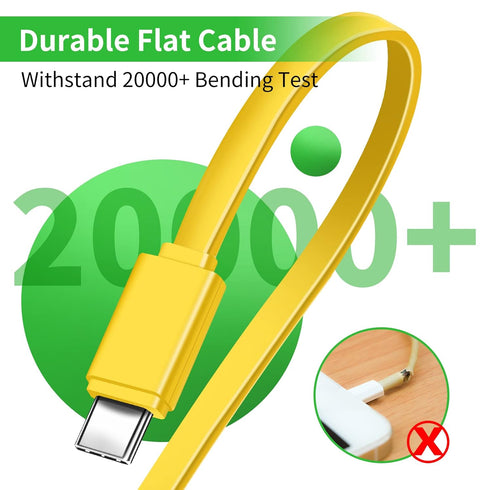 Multi USB Cable Charging Cable for Multiple Devices, USB to Multiple Connectors 6 in 1 Universal Charger Cord with