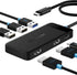 Lemorele Docking Station Dual Monitor, 6 in 1 USB C Hub with 4K HDMI, 100W Fast Charging