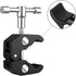 SLOW DOLPHIN Photography Super Clamp with 1/4'' and 3/8'' Thread Clip for DSLR, Lights, Umbrellas, 2PCS