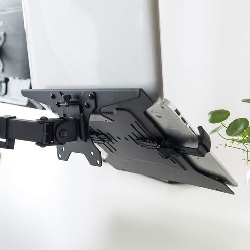 HumanCentric 75x75 100x100 mm 9.5" 16.5 Laptop VESA Mount Tray for Monitor Arms and Stands, Fits and VESA Mount Holes