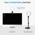 InnoGear 60 10W Desk Ring Light with Stand, LED Overhead Portable Selfie Light Video Conference Lighting with Clip