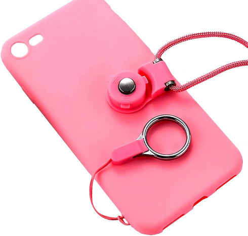 4Pack Cell Phone Neck Lanyard Strap, Universal Smartphone Strap 14.6" Nylon Necklace Rope, Wrist, Key Chain Charms