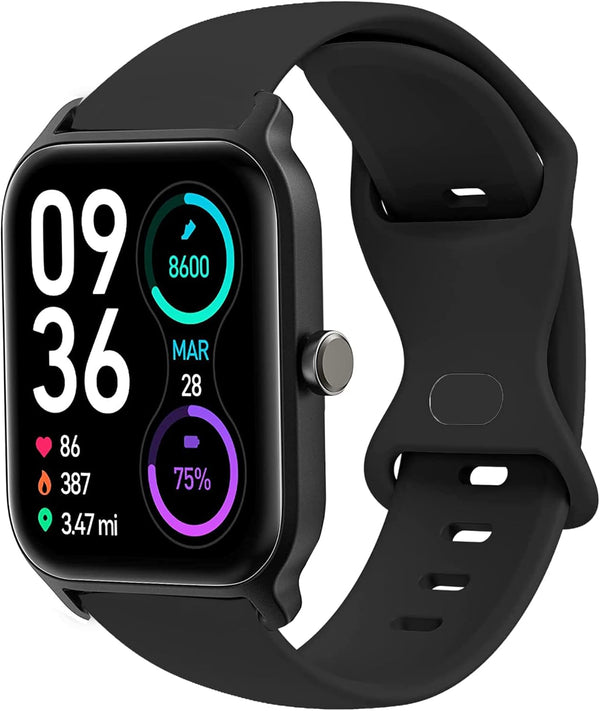 TOOBUR Smart Watch Band, Lamshaw Soft Silicone Sport Replacement Straps for IDW13 1.8" Smart Watch Models