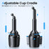 Cup Holder Phone Mount with Wireless Car Charger 15W Qi Fast Charging, Adjustable Cupholder Phone Holder for iPhone